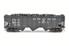 Load image into Gallery viewer, O Scale Brass US Hobbies C&O - Chesapeake & Ohio ACF Welded Triple Hopper Custom Painted No. 92013 NO ORIGINAL BOX