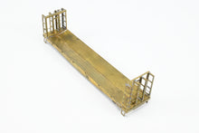 Load image into Gallery viewer, HO Brass Kemtron Various Roads Bulkhead Beveled Floor Pulpwood Flatcar NO TRUCKS