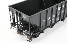 Load image into Gallery viewer, O Brass PSC - Precision Scale Co. D&RGW - Denver & Rio Grande Western 70-Ton 3-Bay Hopper Factory Painted No. 17653