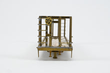 Load image into Gallery viewer, HO Brass U.S. Hobbies Various Roads Bulkhead Beveled Floor Pulpwood Flatcar NO TRUCKS