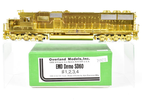HO Brass OMI - Overland Models Inc. Various Roads EMD Demo SD60 Nos. 1, 2, 3, 4