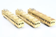 Load image into Gallery viewer, J Scale Brass CON Ken Kidder JNR - Japanese National Railway & Various Roads 57’ Rapid Transit Coach w/ Motor 3-Car Set