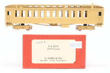 Load image into Gallery viewer, HOn3 Brass CON Soho D&RGW - Denver & Rio Grande Western #319 Coach