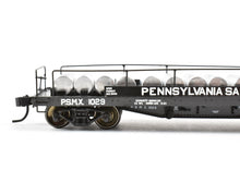 Load image into Gallery viewer, HO Plastic Scratch Built PSMX - Pennsylvania Salt Mfg. Co. Chlorine Gas Tank Car PSMX 1029 CP w/ ReBoxx Box
