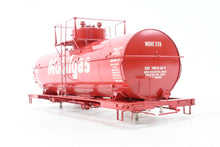 Load image into Gallery viewer, O Brass PSC - Precision Scale Co. Various Roads ACF 8,000 Gallon Insulated Tank Car Factory Painted Red WSRX - Mobilgas No. 238