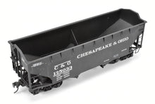 Load image into Gallery viewer, O Scale Brass US Hobbies C&O - Chesapeake & Ohio USRA 2 Bay Hopper, Custom Painted No. 125033 NO ORIGINAL BOX