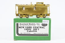Load image into Gallery viewer, HO Brass OMI - Overland Models, Inc. NYC - New York Central 18000 25' Wood Caboose.