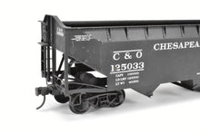 Load image into Gallery viewer, O Scale Brass US Hobbies C&O - Chesapeake & Ohio USRA 2 Bay Hopper, Custom Painted No. 125033 NO ORIGINAL BOX