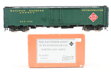 Load image into Gallery viewer, O Brass PSC - Precision Scale Co. REA - Railway Express Agency 50' Ice Reefer Factory Painted No. 7802