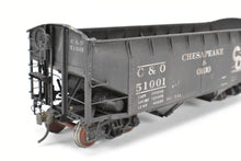 Load image into Gallery viewer, O Scale Brass US Hobbies C&O - Chesapeake & Ohio USRA 2 Bay Hopper, Custom Painted No. 51001 NO ORIGINAL BOX