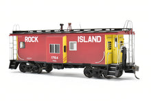 Load image into Gallery viewer, HO Brass CON OMI - Overland Models, Inc. CRI&P - Rock Island Bay-Window Caboose F/P Custom Weathered