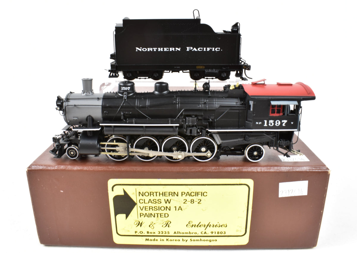 HO Brass W&R Enterprises NP - Northern Pacific Class W 2-8-2 Version 1A  Factory Painted No. 1597