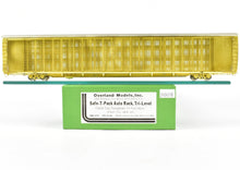 Load image into Gallery viewer, HO Brass OMI - Overland Models, Inc. Various Roads Safe-T-Pack Auto Rack, Tri-Level With Closed Top and Youngstown Tri-Fold Doors ATSF, FEC, N&W, and WP