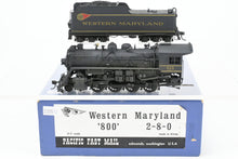 Load image into Gallery viewer, HO Brass PFM - Samhongsa WM - Western Maryland 2-8-0 H-9 "800" Series Custom Painted & Weathered No. 811