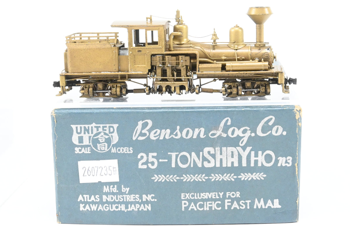 HO Brass CON PFM - United Benson Logging Co. 2-Truck 25-Ton Shay