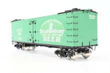 Load image into Gallery viewer, O Brass PSC - Precision Scale Co. PFE - Pacific Fruit Express 40’ R-30-12-9 Wood Refrigerator Car FP SLRX No.3069 Budweiser Beer