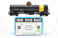 Load image into Gallery viewer, HO Brass Pecos River Brass ATSF - Santa Fe Tk-K Tank Car Custom Painted #100510
