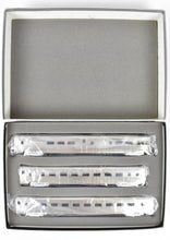 Load image into Gallery viewer, HO Brass CON Hallmark Models CB&Q - Burlington Route General Pershing Zephyr 3-Car Passenger Set Factory Plated