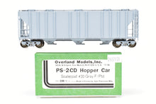 Load image into Gallery viewer, HO Brass OMI - Overland Models, Inc. Various Roads PS-2 Central Discharge Covered Hopper Car FP Scalecoat #20 Gray Unlettered