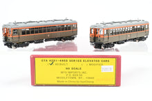 Load image into Gallery viewer, HO Brass MTS Imports CTA - Chicago Transit Authority 4251 - 4455 Series (As Built) Elevated Cars 2-Car Set FP Nos. 4256 & 4257