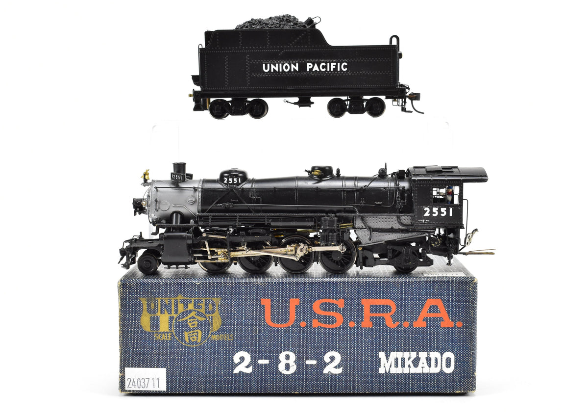 HO Brass PFM - United UP - Union Pacific USRA 2-8-2 C/P #2551 and