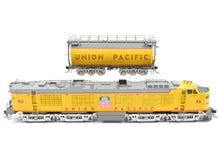 Load image into Gallery viewer, HO Brass OMI - Overland Models, Inc. UP - Union Pacific Standard Turbine with Round Tender Custom Painted No. 56