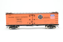 Load image into Gallery viewer, O Brass PSC - Precision Scale Co. PFE - Pacific Fruit Express 40’ R-30-12-9 Wood Refrigerator Car FP No. 30449