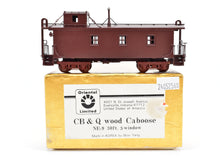 Load image into Gallery viewer, HO Brass Oriental Limited CON CB&Q - Burlington Route NE-9 Wood Caboose 30 ft. 3 Window version C/P no lettering