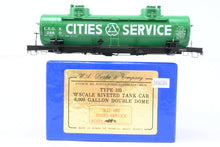 Load image into Gallery viewer, O Brass W. A. Drake Various Roads 6,000 Gallon Type 103 Riveted Double Dome Tank Car Factory Painted COSX - Cities Service No. 2880 MISSING TRUCKS