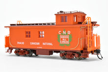 Load image into Gallery viewer, HO TrueLine Trains CNR - Canadian National Railway Wood Offset Cupola Caboose Factory Finished No. 78430