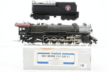 Load image into Gallery viewer, HO Brass PFM - Tenshodo GN - Great Northern Class Q-1 2-10-2 Custom Painted & Weathered Glacier Park Scheme No.2179