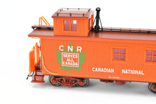 Load image into Gallery viewer, HO TrueLine Trains CNR - Canadian National Railway Wood Offset Cupola Caboose Factory Finished No. 78430