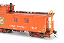 Load image into Gallery viewer, HO TrueLine Trains CNR - Canadian National Railway Wood Offset Cupola Caboose Factory Finished No. 78430