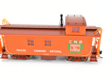 Load image into Gallery viewer, HO TrueLine Trains CNR - Canadian National Railway Wood Offset Cupola Caboose Factory Finished No. 78430