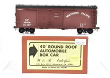 Load image into Gallery viewer, HO Brass W&R Enterprises Various Roads 40' Round Roof Auto Box Car C/P in Northern Pacific