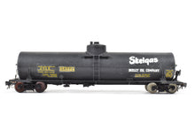 Load image into Gallery viewer, HO Brass PSC - Precision Scale Co. Various Roads 16,000 Gallon Tank Car F/P Black Skelgas AS-IS