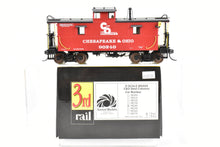 Load image into Gallery viewer, O Brass Sunset Models 2 Rail C&O Chesapeake and Ohio Steel Caboose FP in Red/Black #90240