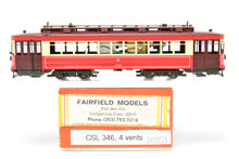 Load image into Gallery viewer, HO Brass Fairfield Models 346 CSL - Chicago Surface Lines Big Brill Car With 4 Vents, Custom Painted No. 346