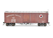 Load image into Gallery viewer, O Scale Wood Mullet River Model Works Kit 403220 NP - Northern Pacific 40' Truss Rod Boxcar Pro-Built and Painted NOB