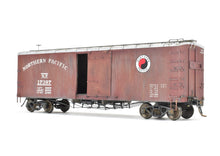 Load image into Gallery viewer, O Scale Wood Mullet River Model Works Kit 403220 NP - Northern Pacific 40' Truss Rod Boxcar Pro-Built and Painted NOB