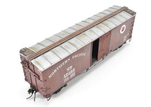 Load image into Gallery viewer, O Scale Wood Mullet River Model Works Kit 403220 NP - Northern Pacific 40' Truss Rod Boxcar Pro-Built and Painted NOB