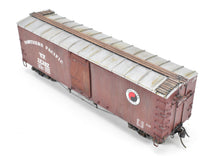 Load image into Gallery viewer, O Scale Wood Mullet River Model Works Kit 403220 NP - Northern Pacific 40' Truss Rod Boxcar Pro-Built and Painted NOB