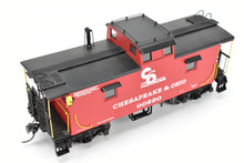 Load image into Gallery viewer, O Brass Sunset Models Third Rail C&O - Chesapeake & Ohio Steel Caboose FP in Red/Black #90220
