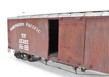 Load image into Gallery viewer, O Scale Wood Mullet River Model Works Kit 403220 NP - Northern Pacific 40' Truss Rod Boxcar Pro-Built and Painted NOB