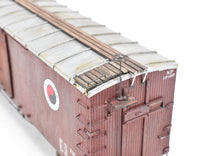 Load image into Gallery viewer, O Scale Wood Mullet River Model Works Kit 403220 NP - Northern Pacific 40' Truss Rod Boxcar Pro-Built and Painted NOB