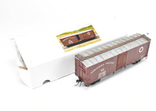 Load image into Gallery viewer, O Scale Wood Mullet River Model Works Kit 403220 NP - Northern Pacific 40' Truss Rod Boxcar Pro-Built and Painted NOB