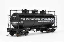 Load image into Gallery viewer, HO Brass W&R Enterprises Various Roads AC&F 10,000 GAL 3-Dome Tank Car With High Walkway C/P The Southwestern Refining Company