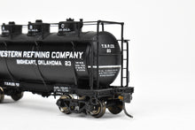 Load image into Gallery viewer, HO Brass W&R Enterprises Various Roads AC&F 10,000 GAL 3-Dome Tank Car With High Walkway C/P The Southwestern Refining Company