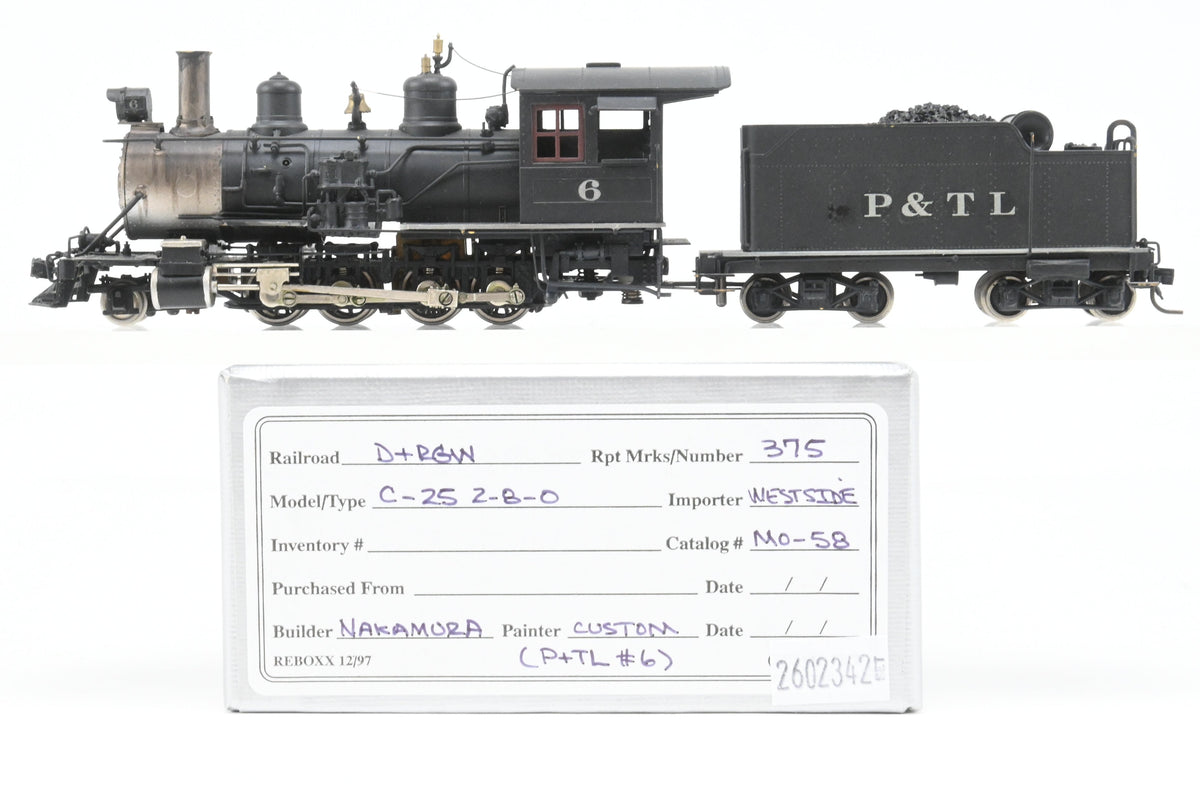 HOn3 Brass CON Westside Model Co. D&RGW - Denver & Rio Grande