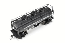 Load image into Gallery viewer, HO Brass W&R Enterprises Various Roads AC&F 10,000 GAL 3-Dome Tank Car With High Walkway C/P The Mid Continent Oil Refining Co.